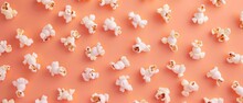 This Seamless Pattern Has A Popcorn Yellow Background. Would Work Well On A Pack, Packaging, Tee Shirt, Banner, Poster, Or Flyer.