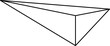 Triangle line shapes. Element geometric
