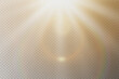 © Hanna - Special lens flash, lighting effect. The flare flashes with rays of light. On a transparent background.