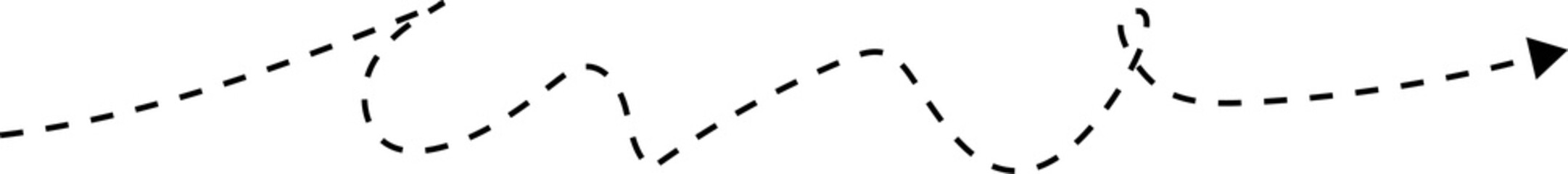 Dotted line arrow