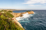 Fototapeta  - amazing view of coastline in Porto Cristo, Mallorca, Spain