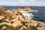 Fototapeta  - amazing view of coastline in Porto Cristo, Mallorca, Spain