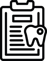 Poster - Stomatology checkup icon outline vector. Dental care visit. Oral healthcare exam