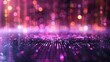 A mesmerizing abstract background with a blur of pink and purple bokeh lights.