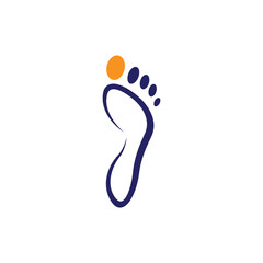 Wall Mural - Foot palm logo icon