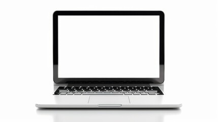 Canvas Print - In white on a blank laptop screen