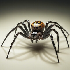 halloween spider isolated on a transparent background,  colorful background 