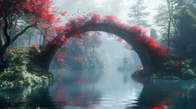 Arched Bridge With Beautiful Views