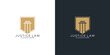 Simple elegant law firm logo collection , justice logo set 