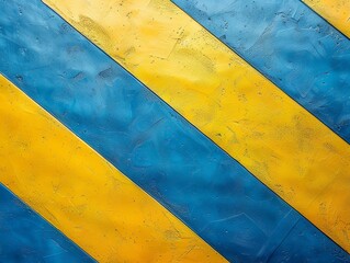 Poster - Contemporary and vibrant abstract background, bold yellow and blue stripes, for creative digital layout