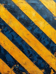 Wall Mural - Bold and vibrant abstract poster design, sharp yellow and blue stripes, minimalist and futuristic, for hipster decor