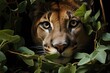 Puma mythological emerges in the indigenous forest., generative IA