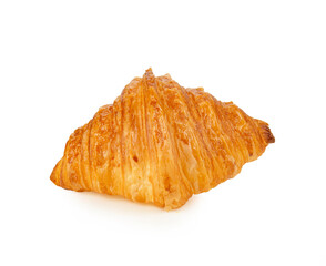 Poster - Home made pain croissant on white background