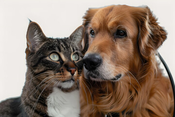 dog veterinarian and cat