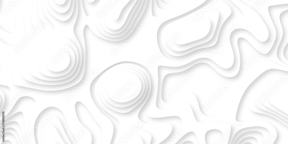 Abstract background with white papercut and 3d shapes design .white ...