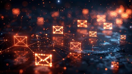 Poster - Platform displaying fraudulent messages and phishing warnings