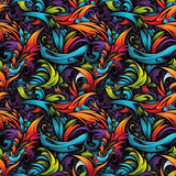 Fototapeta Młodzieżowe - Seamless colorful abstract pattern