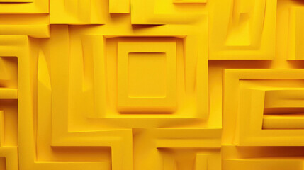 Wall Mural - Abstract background of yellow cubes.  , 3 .