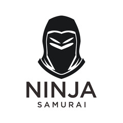 Wall Mural - Ninja samurai esport logo vector illustration