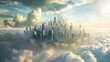 Majestic Metropolis Reaching for the Clouds:A Visionary City Skyline Born from Architectural Brilliance and Unwavering Determination