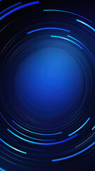 Wall Mural - Abstract blue background with glowing circles.   for your design .