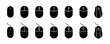 Computer mouse icons set. PC cursor vector icons. Computer mouse vector icon collection