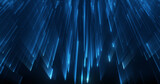 Fototapeta Do przedpokoju - Angular blue lights converging, symbolizing focused energy or data processing.