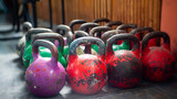 Fototapeta Storczyk - an empty gym for bodybuilding and sports