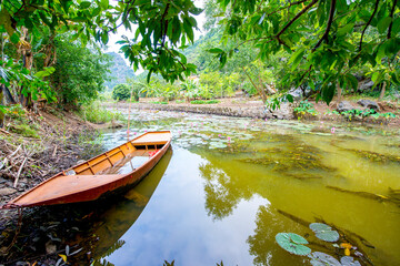 Wall Mural - Ninh Binh Province - Vietnam. December 06, 2015. South of Hanoi, Ninh Binh province is blessed with natural beauty, cultural sights and the Cuc Phuong National Park, Vietnam.