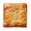 set of baked toast or bread, front view, baked food, isolated on a transparent background. (PNG, cutout, or clipping path.)