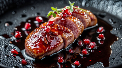 Wall Mural - Seared Duck Breast with Pomegranate Molasses