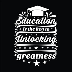 Wall Mural - education is the key to unlocking greatness
