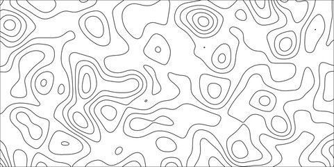 Poster - Contour map background. Geography scheme and terrain. Topography grid map. Stylized topographic contour map. Geographic line mountain relief. Abstract lines or wavy backdrop background.