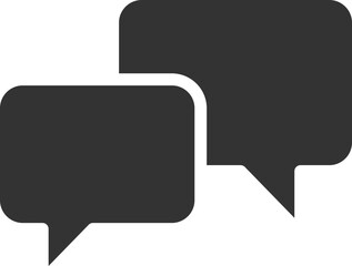 Poster - chat icon vector design element. talk bubble speech sign. dialogue balloon.
