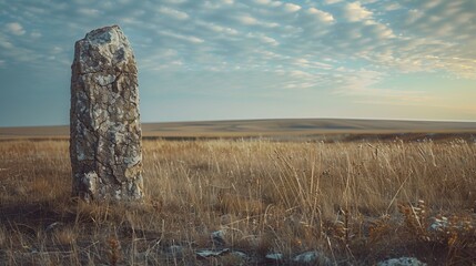 Wall Mural - totem on the field.