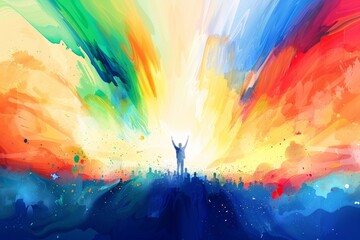 abstract background for freedom day south africa