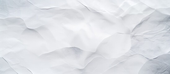 Poster - A detailed image of a crumpled white paper resembling a cumulus cloud in monochrome photography, showcasing intricate patterns and textures
