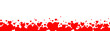 Red hearts seamless border