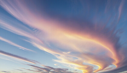 Wall Mural - cloud formations with beautiful sky