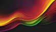 Red yellow green purple color gradient wave background 