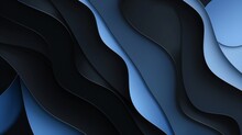 Fluid Dark To Light Blue Wave Design For Dynamic Backgrounds. Seamless Gradient Flow In Blue Hues For Sleek Graphic Design.