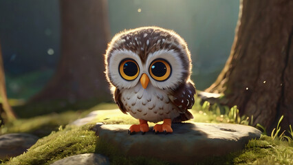 Poster - Cartoon Owl