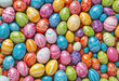 Easter eggs as background, close-up