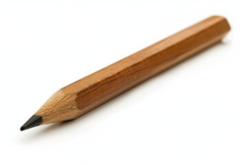 Poster - The simplicity of a single wooden pencil with a sharp point, positioned diagonally