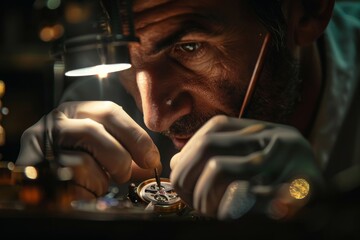 An intimate portrayal of precision and, old-fashioned craftsmanship as a watchmaker works on vintage timepieces