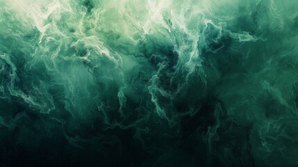 Aufkleber - Intricate patterns and depth in a stunning visual representation of green abstract art