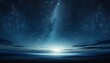 Nocturnal Horizon - Starry Night Sky Over Calm Seas