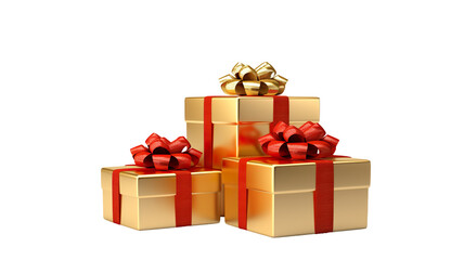 Wall Mural - christmas gifts isolated on a transparent background