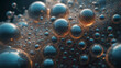 abstract underwater bubbles