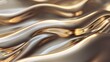 Golden Liquid Waves Texture